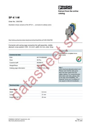 3042780 datasheet  